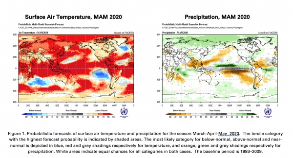 엘니뇨가 없는데도 지구 가열화는 당분간 계속될 것으로 WMO는 전망했다.[사진=WMO]