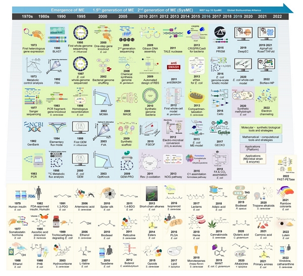 대사공학의 주요 발전에 대한 타임라인. [사진=KAIST]